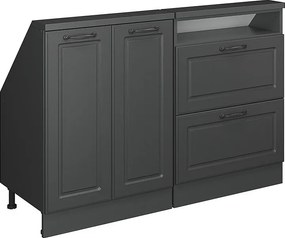 Szafka kuchenna na dach skośny antracytowy domek wiejski 120x46x81.6 r-line