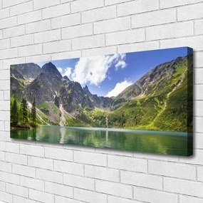 Fotoobraz na płótnie Krystaliczne Jezioro w Górach
