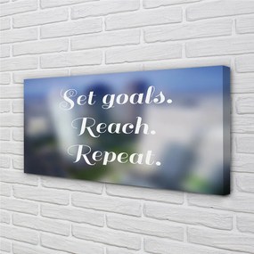 Obraz canvas na ścianę Elegancki Biały Napis