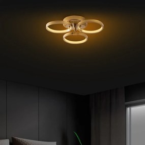 Lampa sufitowa LED w kolorze złota ø 17 cm Halka – Opviq lights