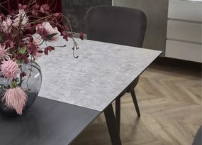 Stół Tiago rozkładany 160–210 cm – prostokątny szklany blat MDF, stal nierdzewna, nowoczesny design do jadalni i salonu