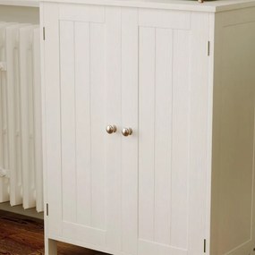 Szafka regał komoda łazienka przedpokój loft 2 drzwi biała wysoka 80 cm