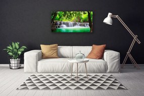 Obraz canvas Ukryty Wodospad w Gęstwinie