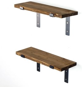 Półka Lam005 Black and Walnut