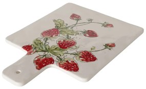 Deska do serwowania, krojenia STRAWBERRY, wzór w truskawki, 34 x 24 cm