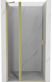 Mexen Mist drzwi prysznicowe uchylne 115 cm, transparent, złote szczotkowane - 8A4-115-000-55-00