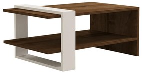 Stolik kawowy Gaye Walnut White