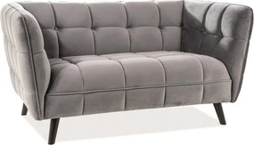 Sofa CASTELLO VELVET 2 szara