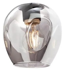 Redo - Klosz zamienny do lampy, żyrandola PIERCE śr. 15 cm czarny/dym