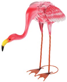 Figurka ogrodowa metalowy flaming, 65 cm