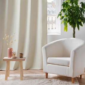 Beżowa zasłona wygłuszająca z mikrowłókna 135x260 cm Micropolar – douceur d'intérieur