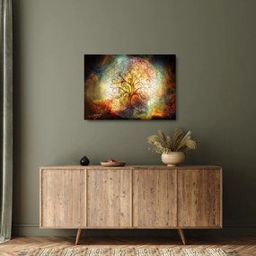 Abstrakcyjny obraz na szkle drzewa (70x50 cm)
