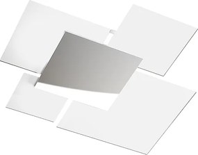 Nowoczesna lampa sufitowa 1088/70-BI Białe szkło 4xE27