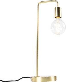 Lampa stołowa w stylu art deco mosiądz - Facil