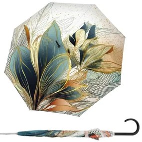 Carbonsteel Long AC Golden - parasol strzelecki z trzonkiem dla kobiet