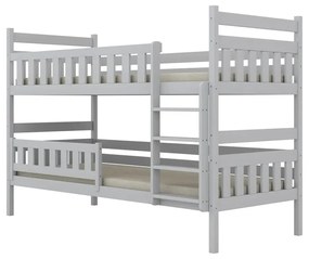 Łóżko piętrowe BARTEK 180x90 białe drewniane trzyosobowe z szufladami KOCOT KIDS