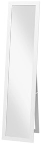 HOMCOM Lustro pełnowymiarowe, lusterko ściennie, 37 cm x 40 cm x 155 cm, z haczykami do montażu, srebrne + białe