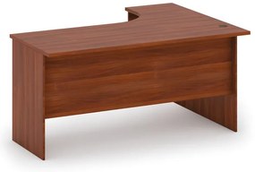 Biurko ergonomiczne MIRELLI, lewe, orzech