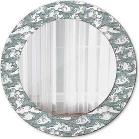 Lustro dekoracyjne okrągłe Chmury