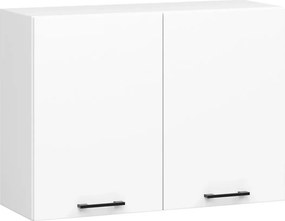 Biała górna szafka kuchenna 80 cm N7-D98