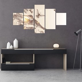Obraz - Kolibry (125x70 cm)