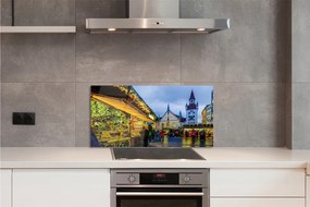 Panel szklany do Kuchni Świąteczny Rynek w Niemczech