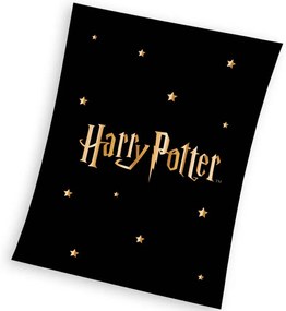 Carbotex Kocyk dziecięcy Harry Potter Gold Stars,130 x 170 cm