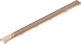 Mexen Flat M18 maskownica do odpływu liniowego 100 cm, różowe złoto - 1623100