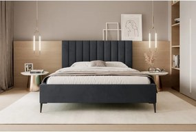 Łóżko Mona Slim III 160 Tkanina VELUTTO 20 stelaż metalowy