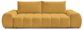 Musztardowa sofa z tkaniny szenilowej 278 cm Everest – Bobochic Paris