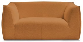 Musztardowa sofa z materiału bouclé 170 cm Giorgia – Bobochic Paris