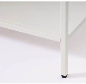 Biała metalowa witryna 90x160 cm Carmel – Unique Furniture