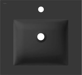 Mexen Otis umywalka wpuszczana w blat 51 x 46,5 cm, czarna mat - 25185071