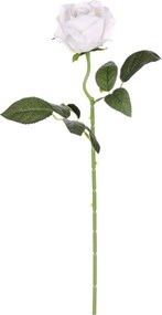 Sztuczny kwiat Róża biały, 1 kwiat, 15 x 15 x 50 cm
