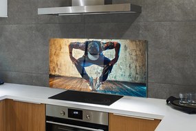 Panel szklany do Kuchni Tancerz Hip-Hop w Akcji