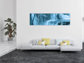 Obraz - lodowe wodospady (170x50 cm)