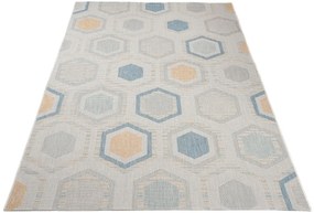 Sznurkowy dywan skandynawski w geometryczny wzór K4-K34