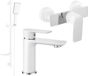 Mexen Alfa DF54 zestaw prysznicowy, biały/chrom - 745704DF54-02