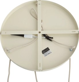 Retro Lampa Wisząca Beżowa z Metalowym Kloszem 3-punktowa - Ophelia