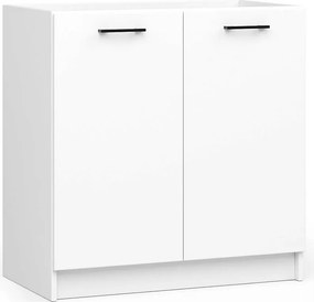 Szafka kuchenna pod zlewozmywak AKORD S80 system OLIWIA Biała 80 cm 2 drzwi kolor Biały mat 1 półka 80x46x82 cm