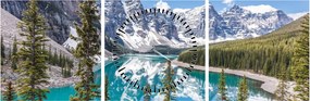 Obraz - Park Narodowy Banff (z zegarem) (90x30 cm)