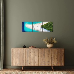 Obraz - Ostrav Hvar, Chorwacja (z zegarem) (90x30 cm)