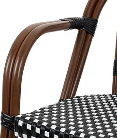 Krzesło kawiarniane styl francuski z podłokietnikami Cafe Paris Arm