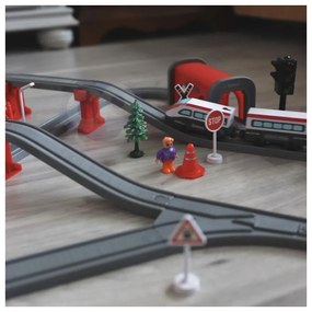 Woopie kolejka elektryczna tor most tunel 80 el.