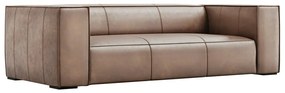 Jasnobrązowa skórzana sofa 227 cm Madame – Windsor &amp; Co Sofas