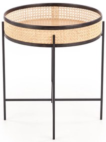 Rattanowy stolik kawowy LANIPA 50x55 cm