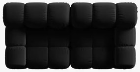 OUTLET Sofa 2-osobowa czarny velwet 188/94/70 Bellis od Micadoni