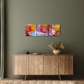 Obraz - Malarstwo olejne (z zegarem) (90x30 cm)
