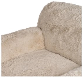 Beżowy fotel Teddy – Ixia
