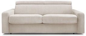 Kremowa sztruksowa rozkładana sofa 215 cm Monaco – Bobochic Paris